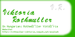 viktoria rothmuller business card